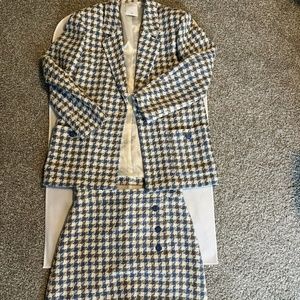 Sandro Gray/ Blue Plaid blazer